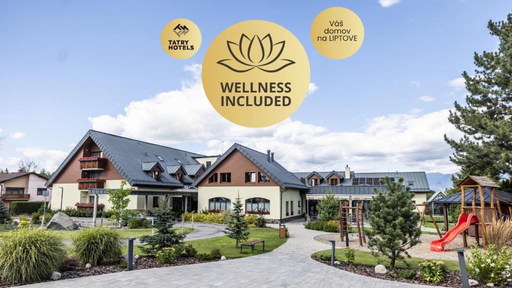 a view of a villas included in a advert for a villas included at Wellness Hotel Demänová in Liptovský Mikuláš