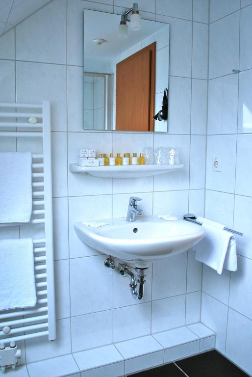 Koupelna v ubytování Hotel Dietrichsdorfer Hof