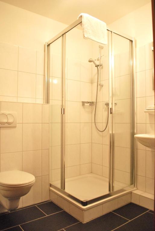 Koupelna v ubytování Hotel Dietrichsdorfer Hof