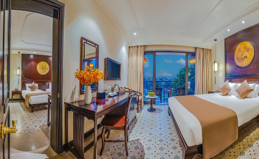 Laluna Hoi An Riverside Hotel & Spa - 河景家庭连通房 - 带浴室 - 阳台
