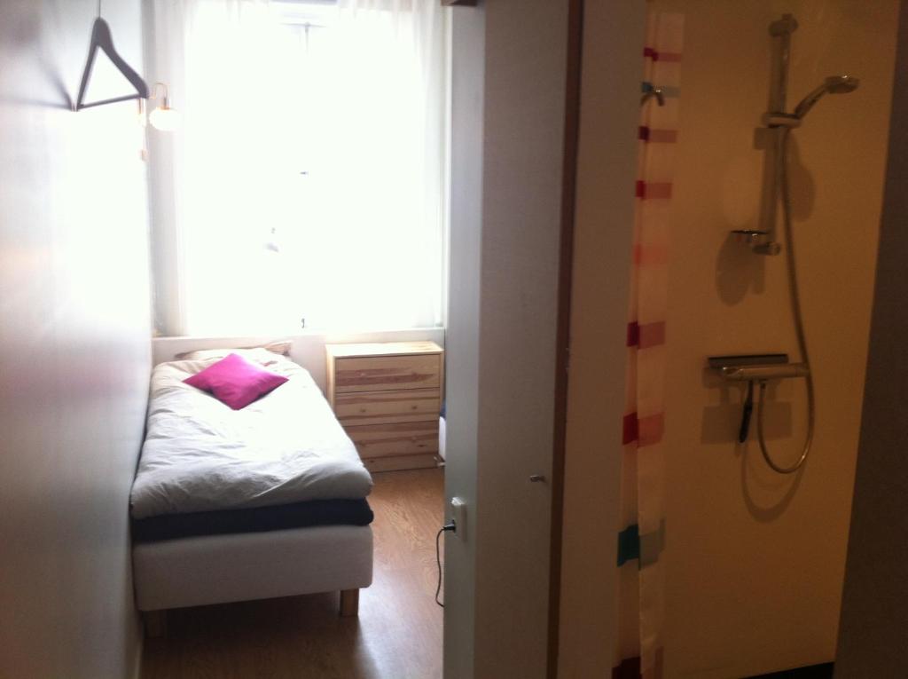 Postel nebo postele na pokoji v ubytování Trehörna Hotell & Konferens