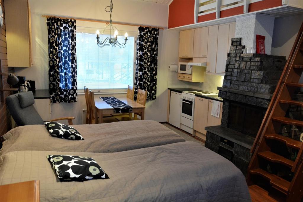 Kuchyň nebo kuchyňský kout v ubytování Polar Star Apartments
