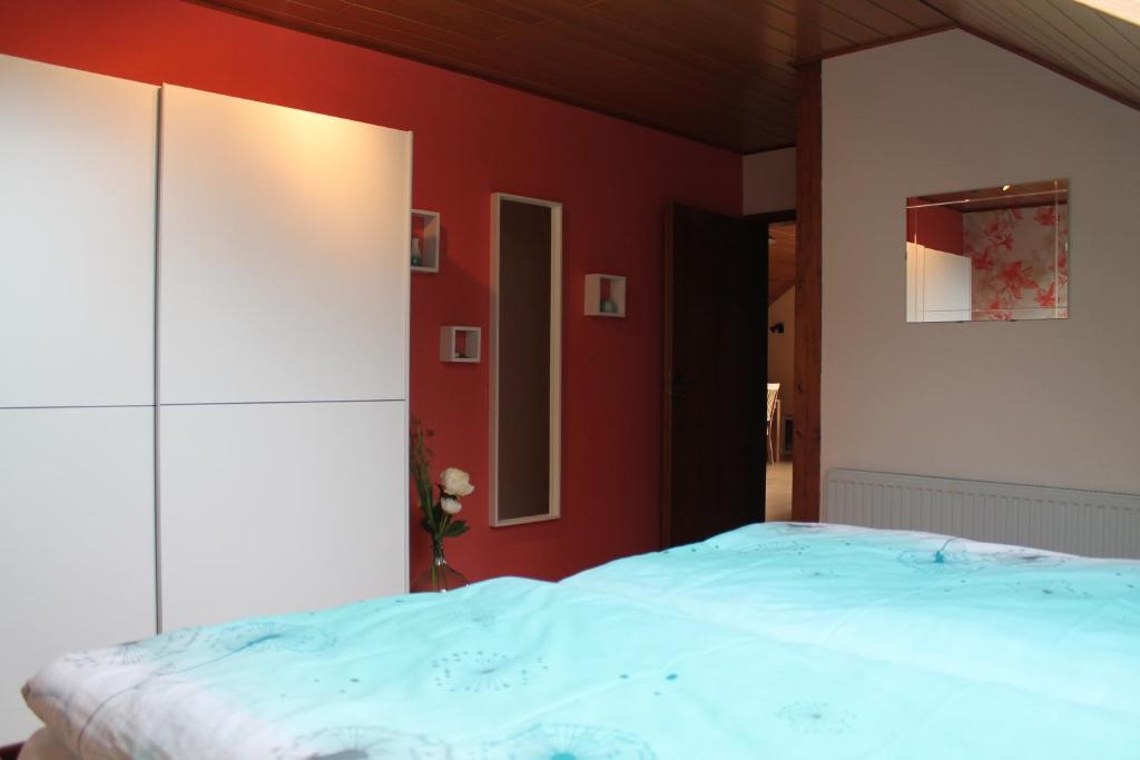 Postel nebo postele na pokoji v ubytování Ferienwohnung Sonnengruss