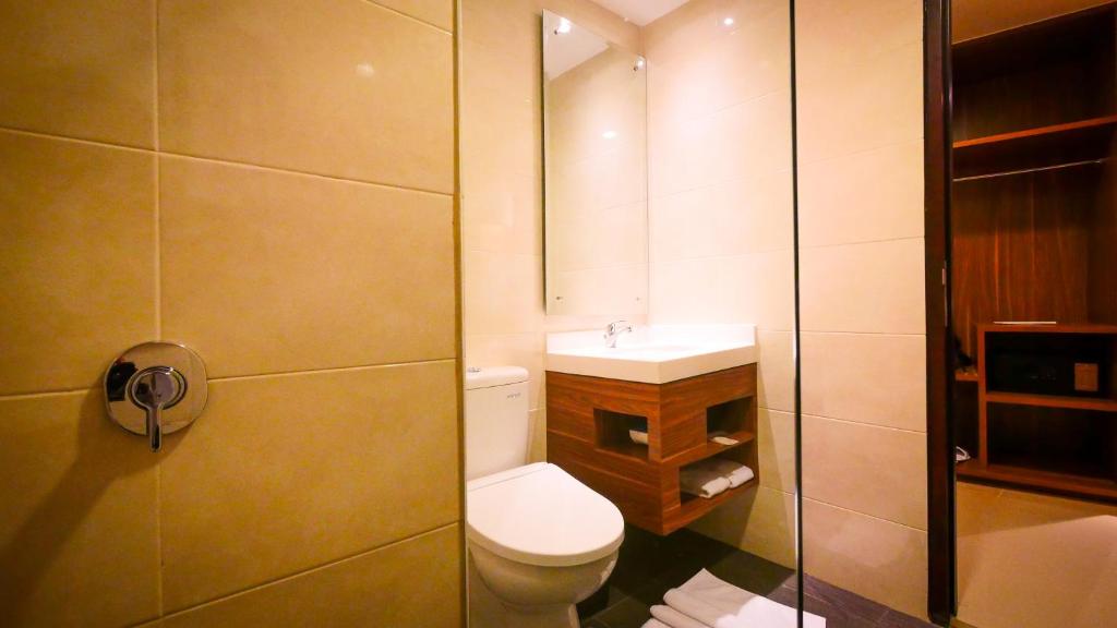 Koupelna v ubytování PRIME PARK Hotel & Convention Pekanbaru