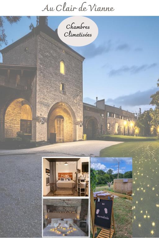 an edit of a picture of a mansion at Au Clair de Vianne Ce sont les petits détails qui font la différence in Vianne