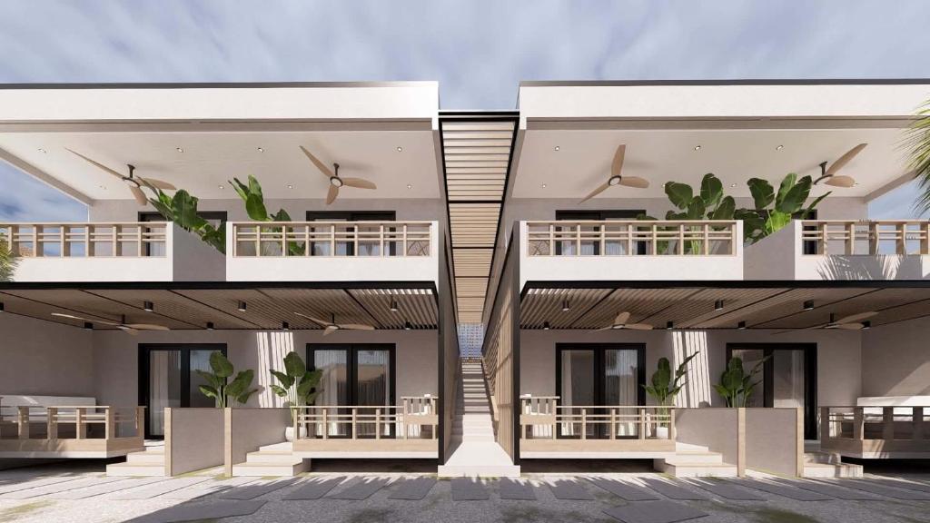 a rendering of a building with two balconies at LIB LIB Lio in El Nido