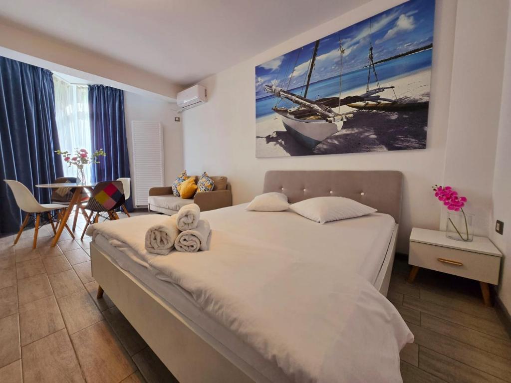 Grand Studio - Beach Pool & Spa Resort prima linie la mare