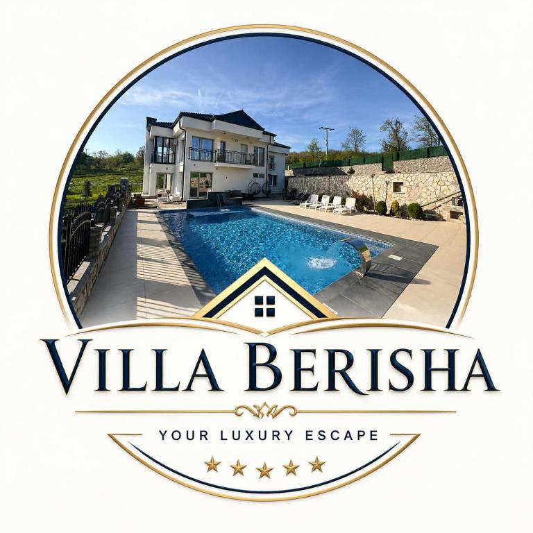 a logo for a villa bernina luxury estate at Villa Berisha in Mazgit
