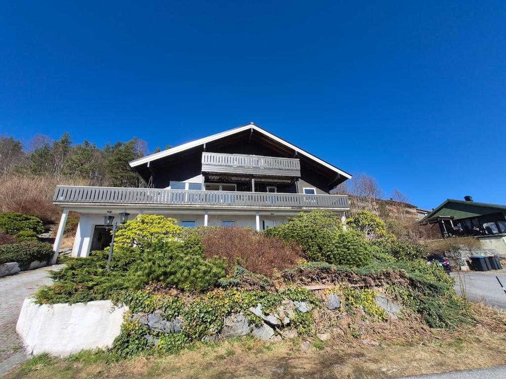 a house sitting on top of a hill at Villa Strand in Skodje