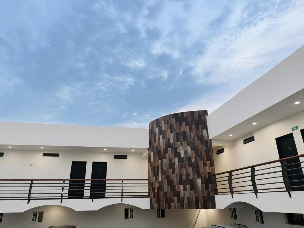a view of the inside of a building at Hotel Visión in Tuxpan de Rodríguez Cano