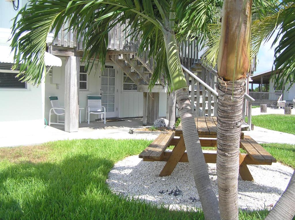 Um jardim no exterior de Parmer's Resort