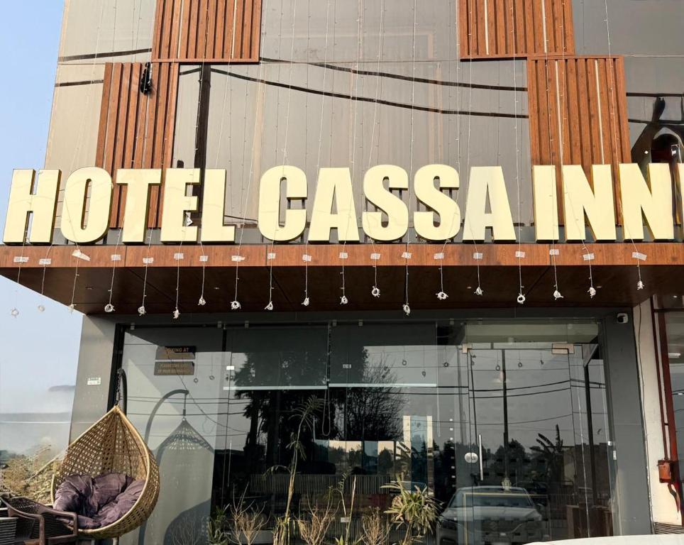 a hotel casa inn sign on the front of a building at Hotel Cassa Inn in Bathinda