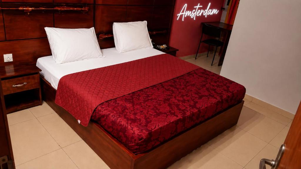Krevet ili kreveti u jedinici u okviru objekta Amsterdam Hôtel