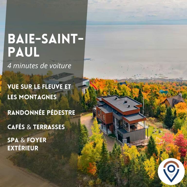 a rendering of a house with fall foliage at Le Saint-Laurent in Petite-Rivière-Saint-François
