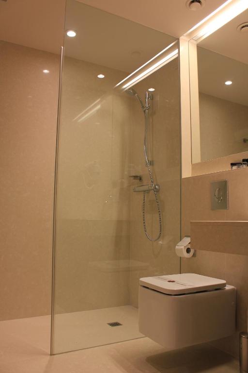 Koupelna v ubytování Hotel Araba