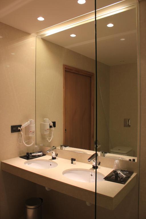 Koupelna v ubytování Hotel Araba