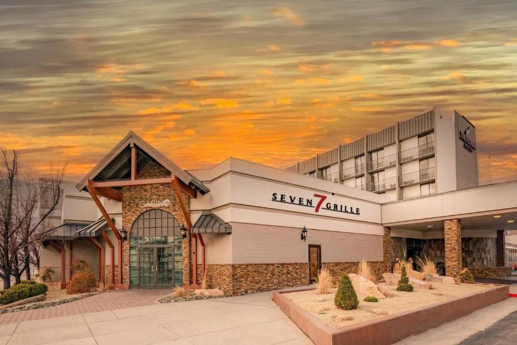 a rendering of the exterior of a shopping center at The Federal Hotel Downtown Carson City, an Ascend Collection Hotel in Carson City