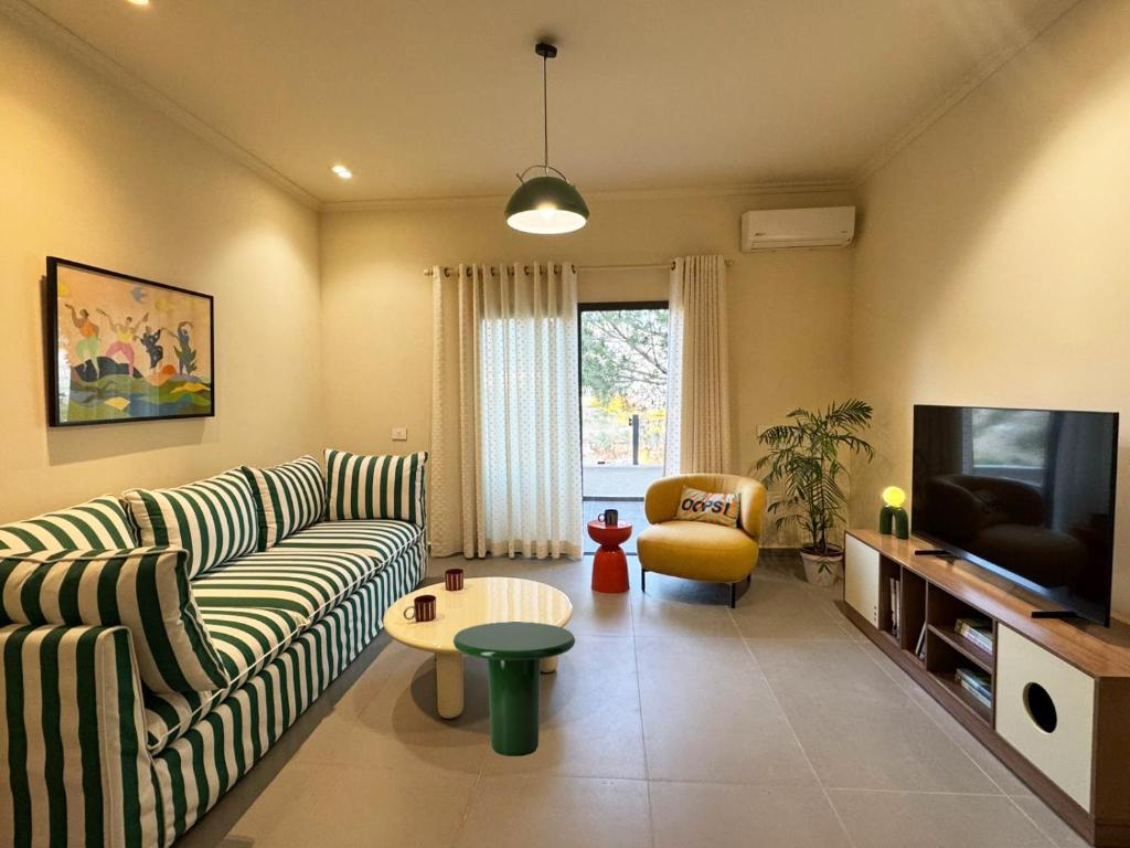 TV a/nebo společenská místnost v ubytování 603 Apartments