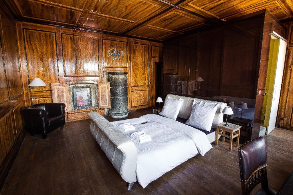 Posezení v ubytování La Grande Maison