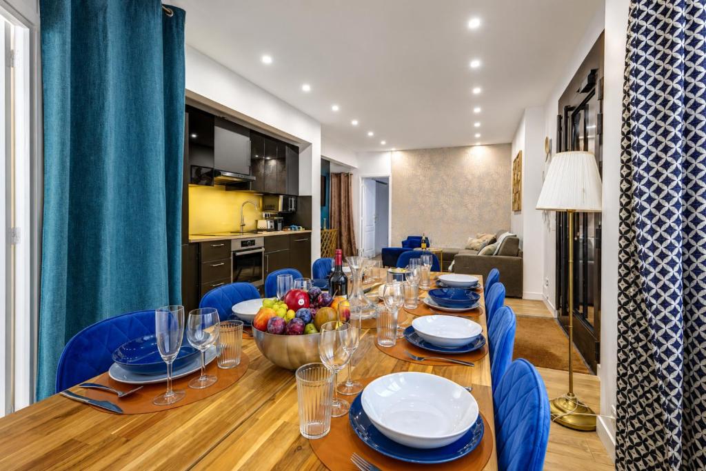 Spacieux appartement à Paris – 10 voyageurs