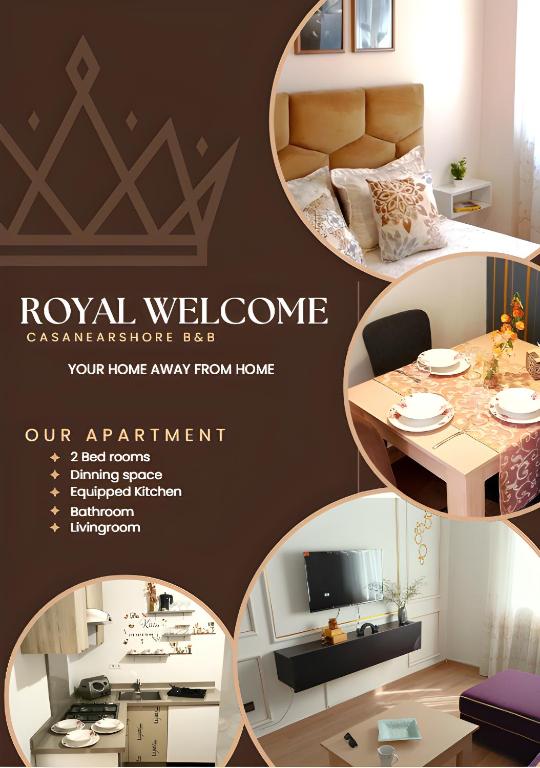 a collage of photos of a room with a table at Royal Welcome Casanearshore B&B in Casablanca