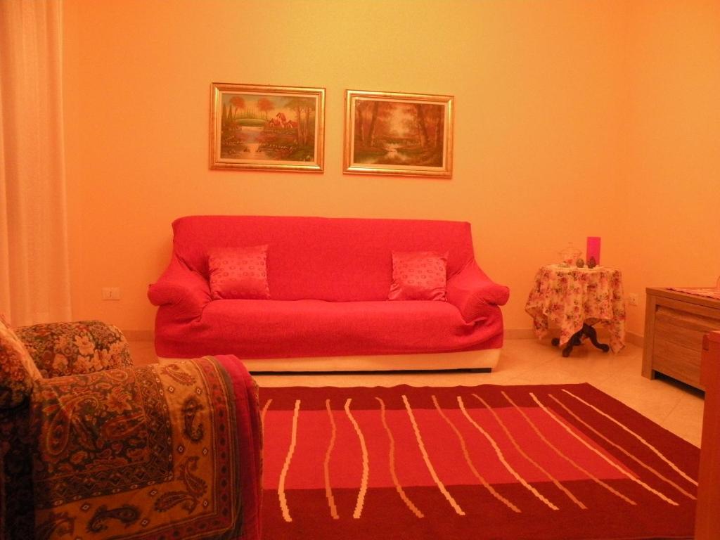 Posezení v ubytování Casa Oriana