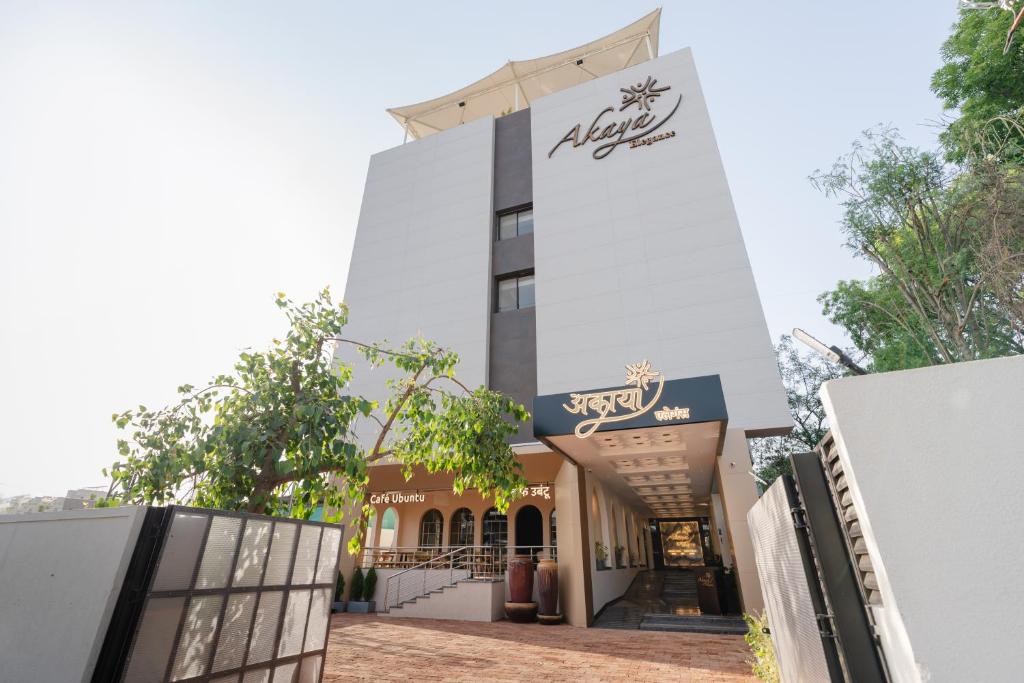 a rendering of the exterior of the akhtar hotel at Akaya Elegance in Ahmadnagar