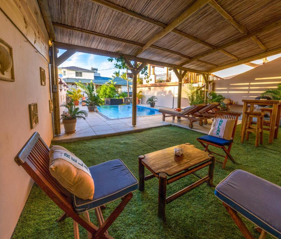 Bazén v ubytování Blue Pearl Resort nebo v jeho okolí