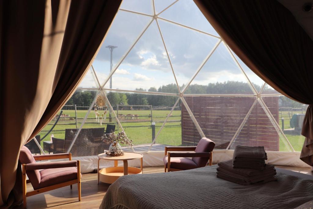 Ranczo Targówka - Domki i Glamping z balią i sauną wśród natury i zwierząt - Tent