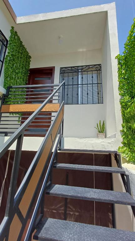 a staircase leading up to a house at Loft Residencial Monterrey Norte in Monterrey