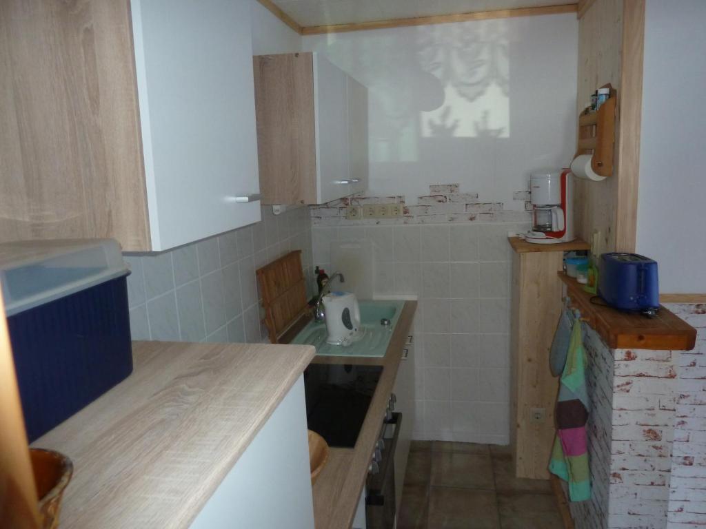 Kuchyň nebo kuchyňský kout v ubytování Ferienwohnung Lotti