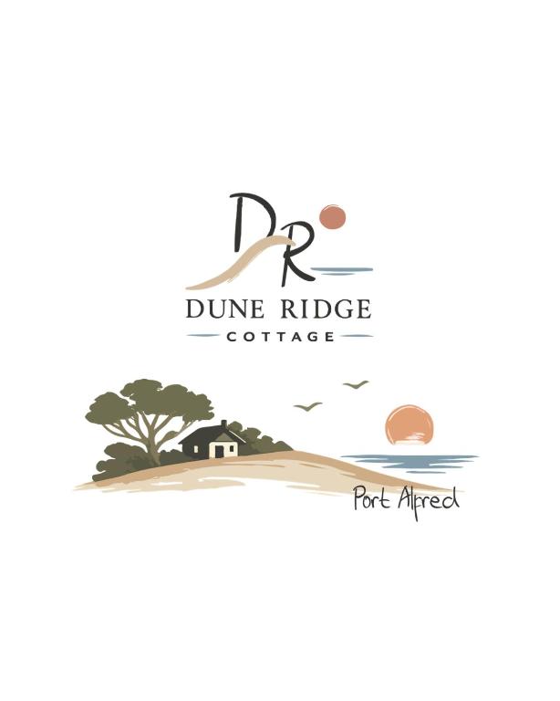a logo for a dune ridge coffee company at Dune Ridge Cottage in Port Alfred