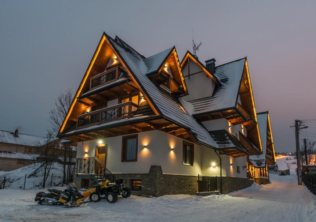 Willa Gielatówka v zimě