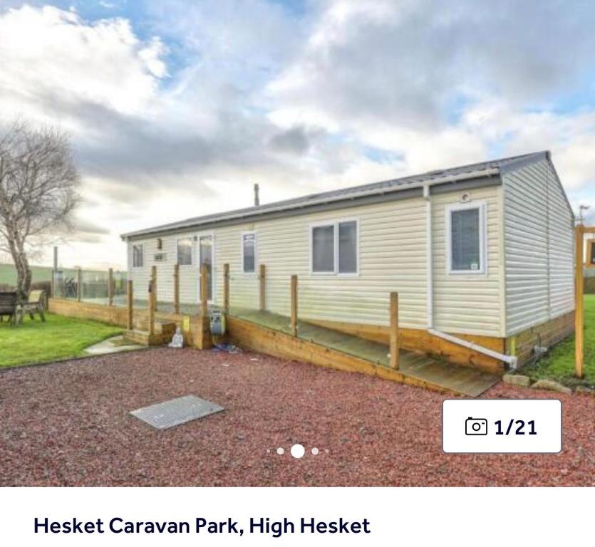 a small caravan park high hendra holiday home at 36 Ravens Nest large 3 bedroom lodge with views No sign written vans allowed on site in High Hesket