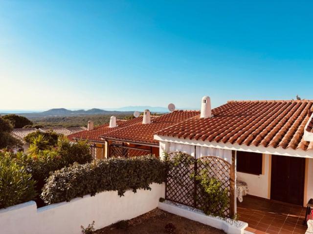 a view of a house with a roof at Villetta Rose in Rena Majore