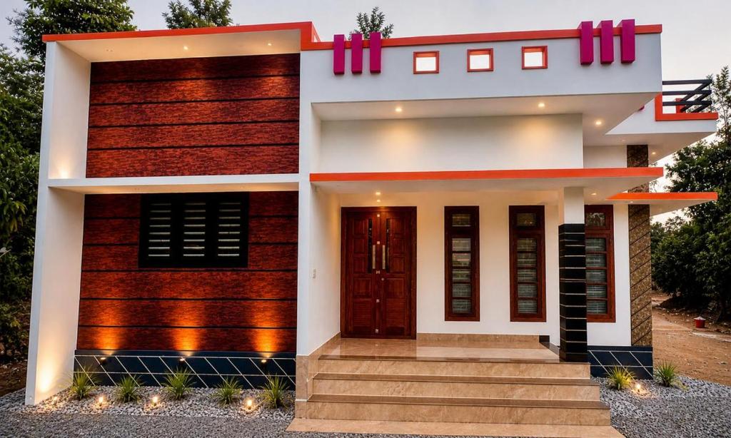 a storey house with a modern design at Moonlight mist wayanad in Vaduvanchal