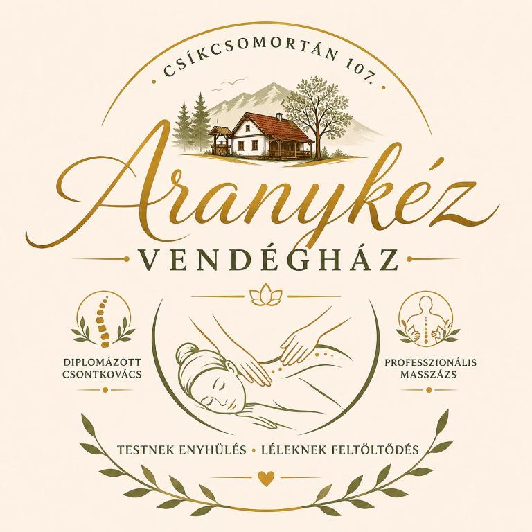 a logo for almanac vervetica with a house at Aranykéz vendégház in Şoimeni