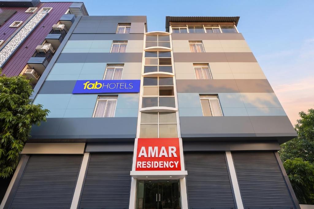 a view of the amar residency building at FabHotel Amar Residency, Sector 7, Dwarka in New Delhi