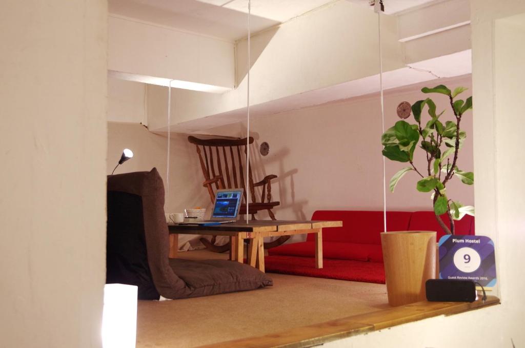 Posezení v ubytování plumhostel