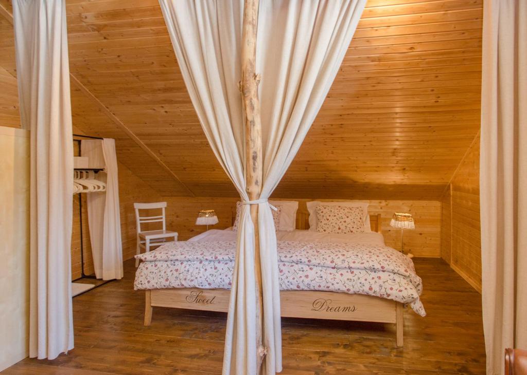 Postel nebo postele na pokoji v ubytování Haus Bergblick