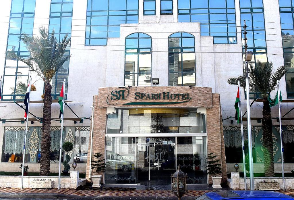 a building with a sign that reads st spencer hotel at Sparr Hotel in Amman