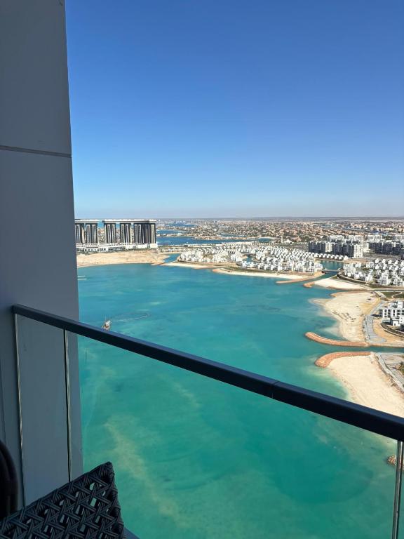 a view of the ocean from the top of a building at New Alamen Towers in El Alamein