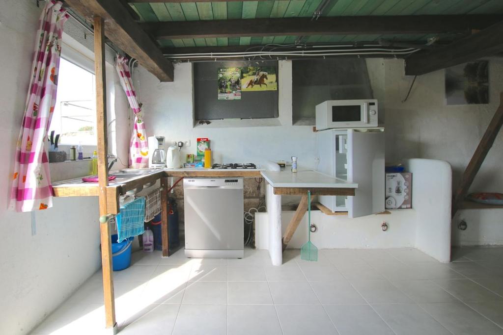 Kuchyň nebo kuchyňský kout v ubytování Gîte BELLA