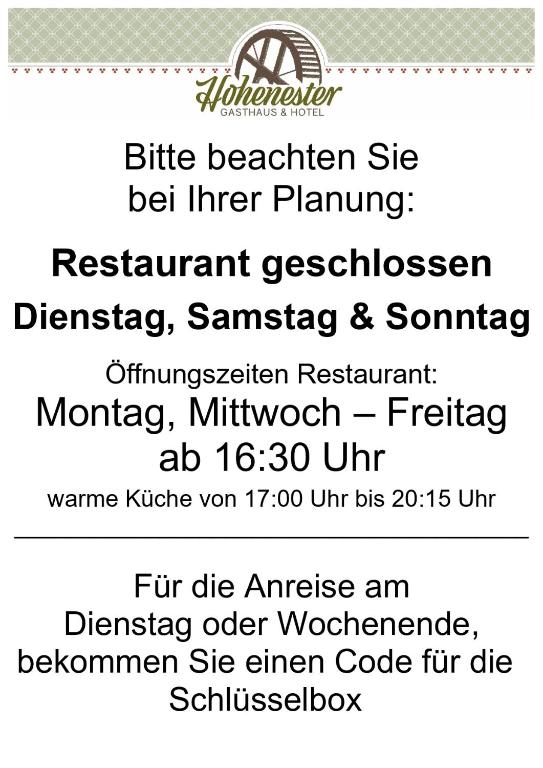 Hohenester Gasthaus & Hotel - Double Room