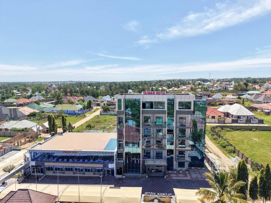 an aerial view of a building in a city at The New Taiwan Hotel in Nyanhemwa
