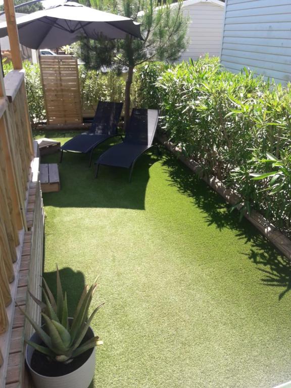 Mobil-home 3 chambres avec 2 salles de bain