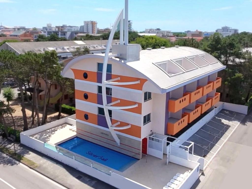 a rendering of a building with a satellite at Residence Silver Sail in Bibione