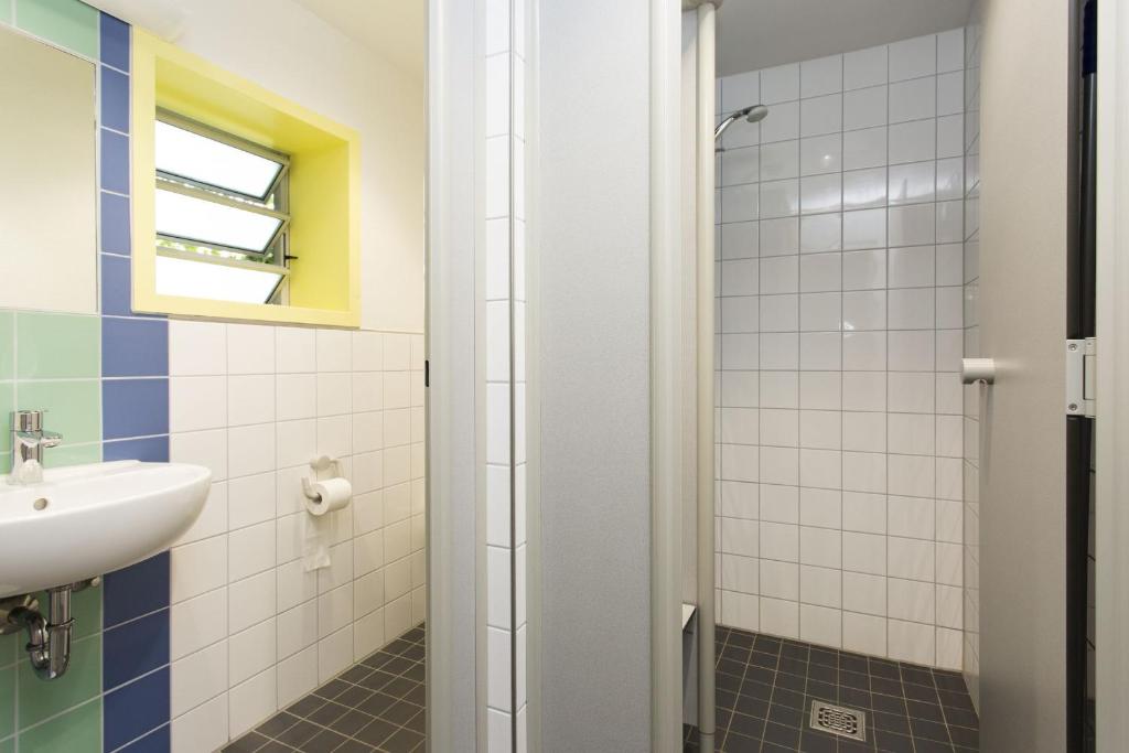 Koupelna v ubytování Jugendherberge Aachen