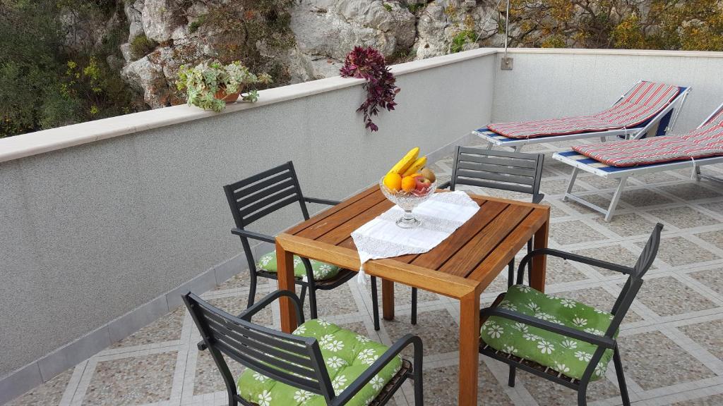 Balkón alebo terasa v ubytovaní Apartments Bianki