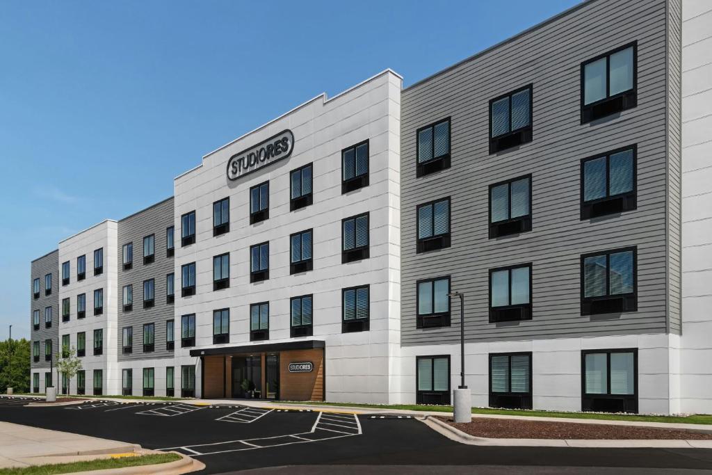an office building with a google sign on it at StudioRes by Marriott Greensboro Airport in Greensboro